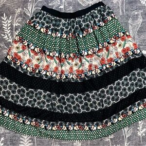 Disney's Alice In Wonderland Through the Looking Glass Skirt Tiered Lace M